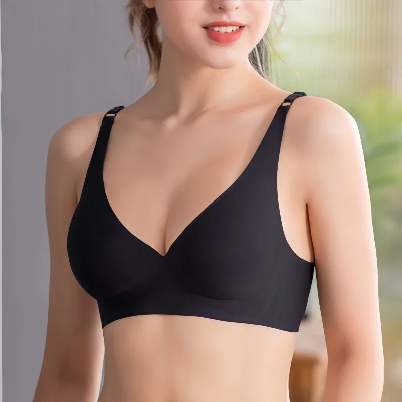 2Pcs/Set Seamless Bras For Women Wireless Underwear Push Up Brassiere Soft Padded Intimates Female Sexy Lingerie Sleepwear S-XXL