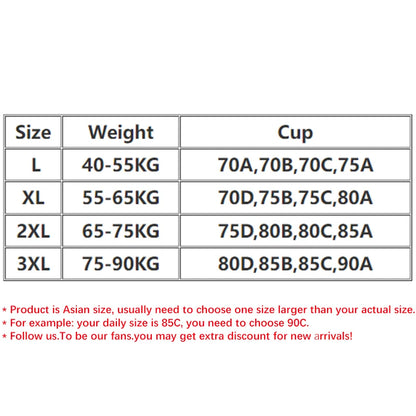 FallSweet 3PCS Plus Size Seamless Sport Bra for Woman Lace Wireless Bralette Shockproof Beautiful Back Bra Comfort Gym Underwear