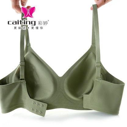 CAITING Seamless Wireless Bra for Women – Ultra-Soft Comfortable Everyday Lingerie with Light Support, Invisible Under T-Shirts
