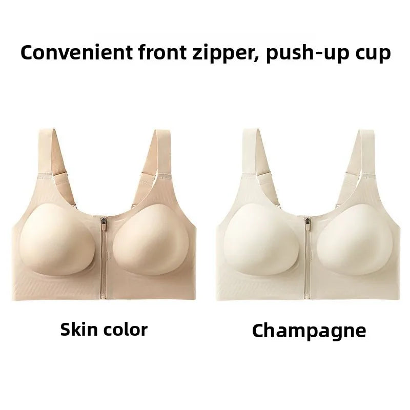 12CM Thickest Push Up Bra for Small Chest - Front Hook, Full Coverage No Gap, Back Smoothing, Ultimate Lift & Shape