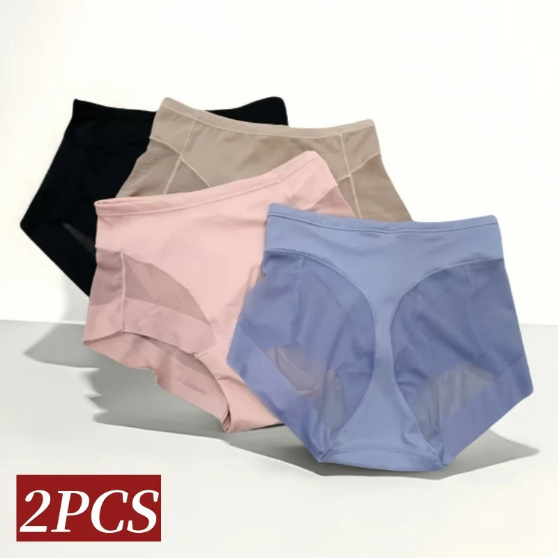 2Pcs/Set Women Tummy Control Panties Butt Lifter High Rise Briefs Shapewear Female Sexy Lingerie Seamless Underwear S-3XL