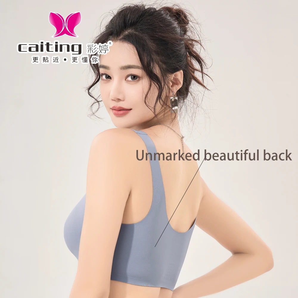 CAITING Seamless Bra Women good quality women underwear  No trace Tops Sexy Wireless Women's Underwear Vest-style push-up bra