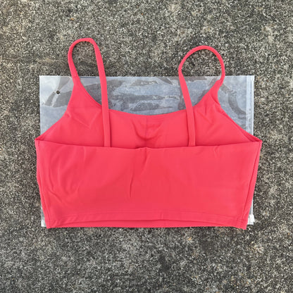 Solid Color Women Fitness Sports Bra Top Gym Yoga triangle backless Athletic Back Cutout Cross Tight Workout Soft With Chest Pad