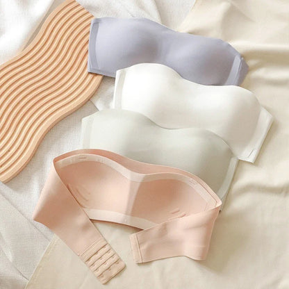 Women's Sexy Without Straps Bra Push Up Wireless Bras Beauty Back Non Slip Seamless Invisible Bralette Lingerie Strapless Bra