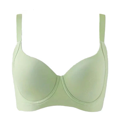 Womens Plus Size Adjustable Seamless T-shirt Bra Lightly Padded Contour Underwire Female Lingerie 34 36 38 40 42 C D E F