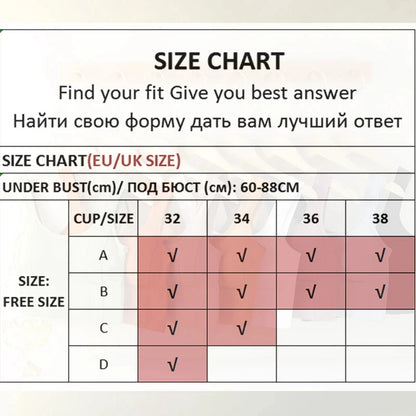 FINETOO Women Cotton Triangle Cups Bra Sexy Deep V Padded Brassiere Female Small Size Underwear Letter Push Up Lingerie Bralette