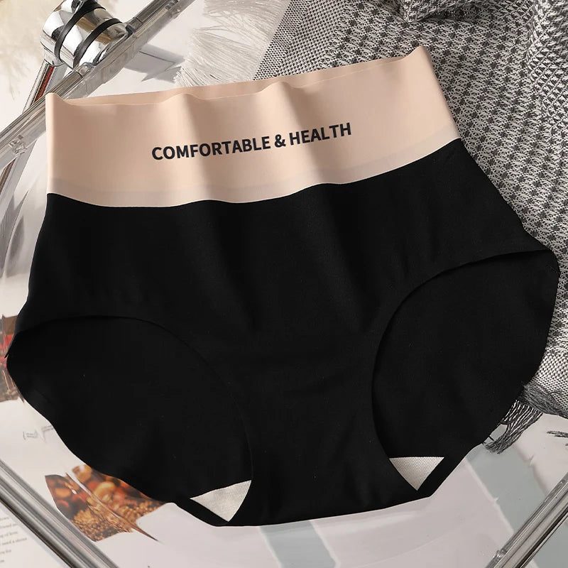 FallSweet 4PCS High Quality Women's Cotton Panties Seamless Briefs Plus Size Woman Lingerie Sexy Female Invisible Underwear M-XL