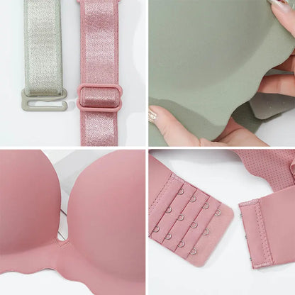 Women's Push Up Bras Sexy Seamless Breathable Female Wireless Underwear Gather Active Backless Sleep Tops Lingerie