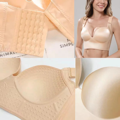 Wireless Push Up Bras for Women Full Coverage Solid Underwear Female Adjustable Plus Size Lingerie 38 40 42 48 50 C D E