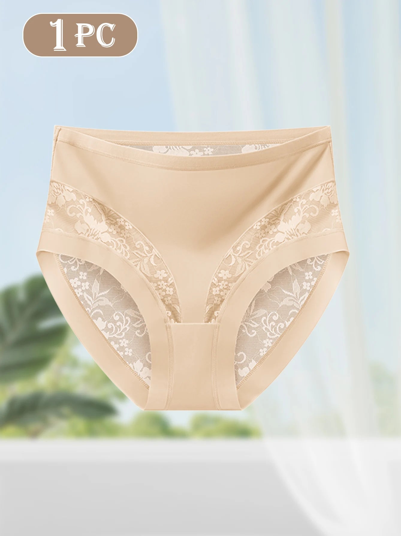 Women’s Lace Panties - Elegant Mesh Patchwork Design, Soft, Breathable, Comfortable for Date Nights & Everyday Wear
