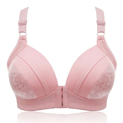 Women Front Button Bra Plus Size Thin Bralette Lingerie Mother's Cotton Wireless Underwear Sleep Bra Comfortble Underwear