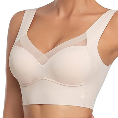 FallSweet 3PCS Plus Size Seamless Sport Bra for Woman Lace Wireless Bralette Shockproof Beautiful Back Bra Comfort Gym Underwear