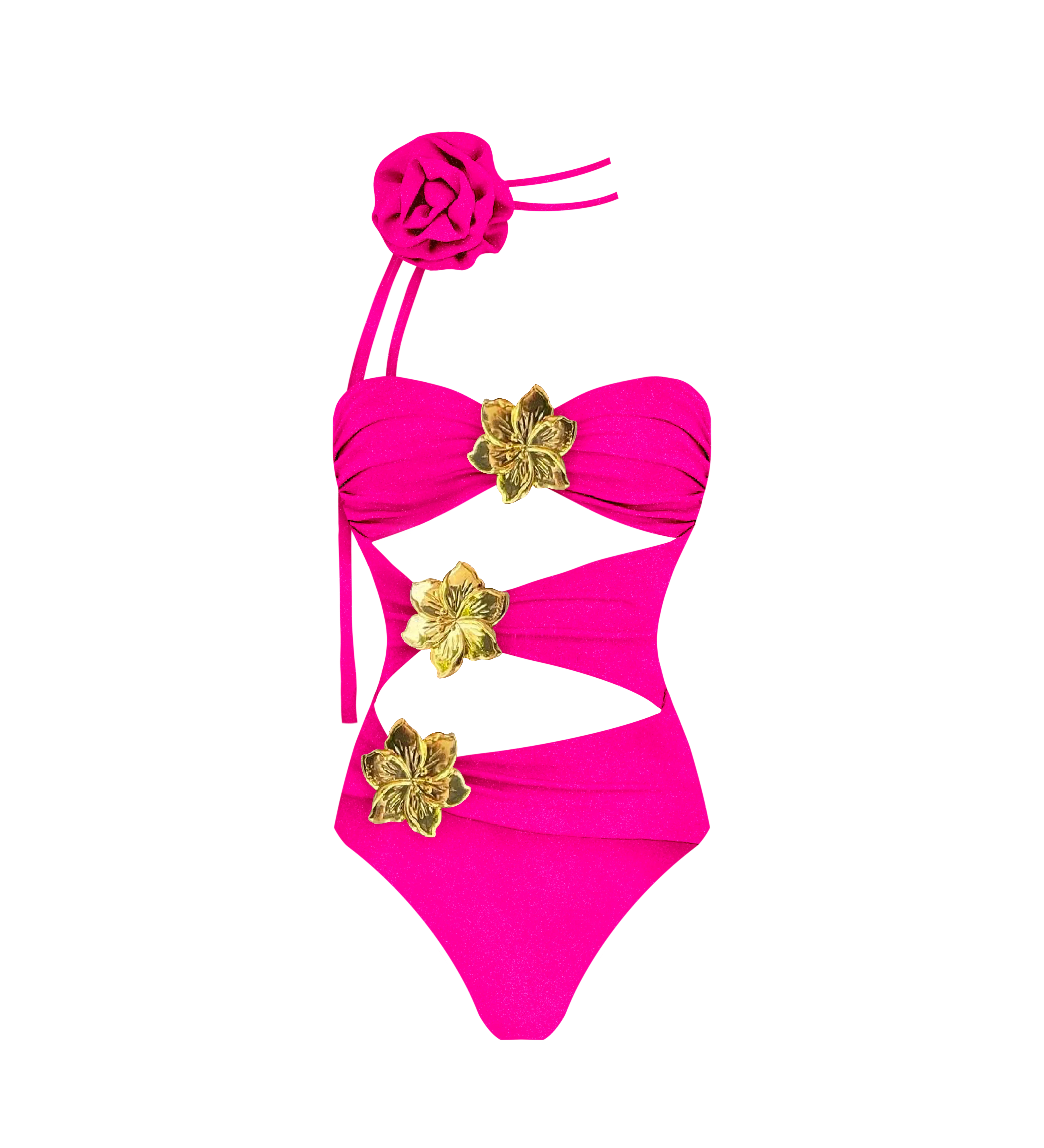 2024 High Quality One Piece Swimsuit Floral Ruffle Printed Push Up Women Bikini Set Swimwear Slimming Bathing Suit Beach Wear