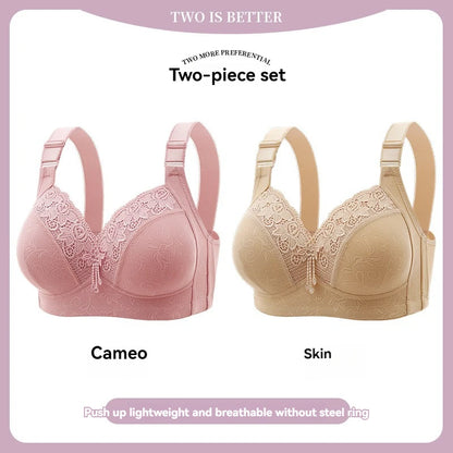 Womens Lace Bras Ultra-Thin Perspective Bralette Deep V Bra Sexy Lingerie Tops Plus Size  Cup Mom's underwear active bra