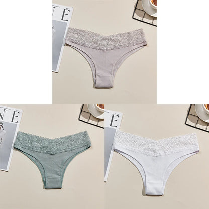 3PCS Breathable Comfortable Cotton Women's Underwear Sexy Fashion Women's Briefs Seamless Soft Women's Panties Stretchy Lingerie