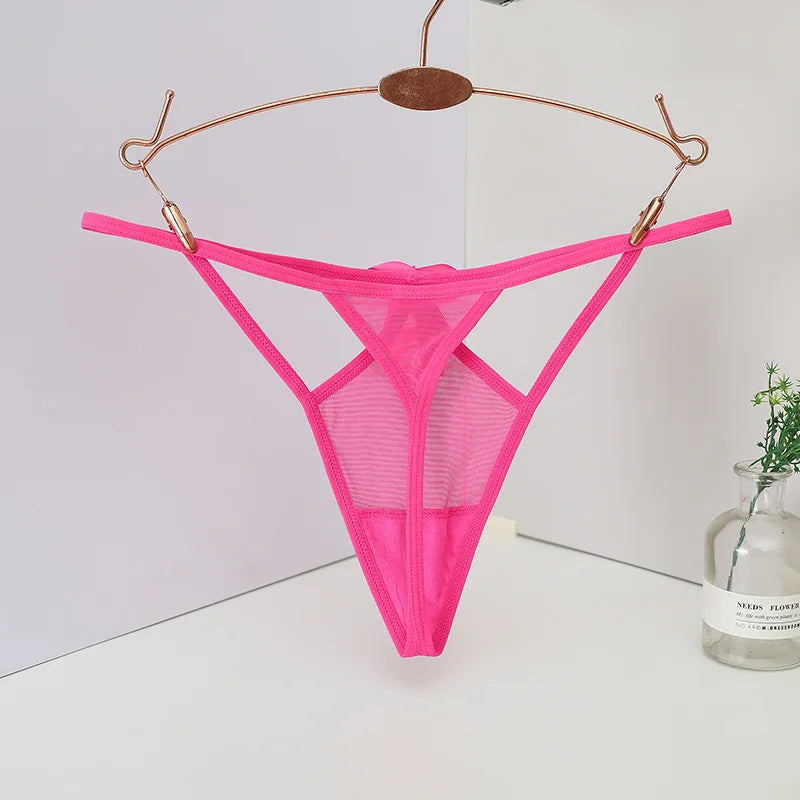 Women's panties Women's Low-Waist Seamless G-String Thong Lace Panties Sexy Cut-Out T-Back Ladies Underwear Lingerie Women's tho