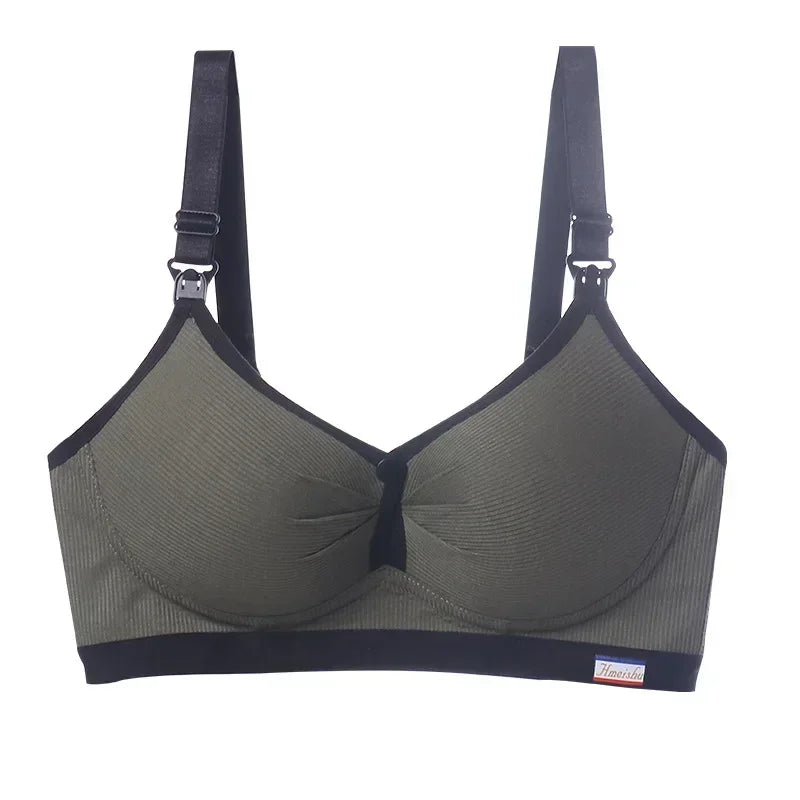High Quality Maternity Nursing Bras Cotton Breastfeeding Pregnant Underwear Seamless Large Size Breathable Bra Push Up