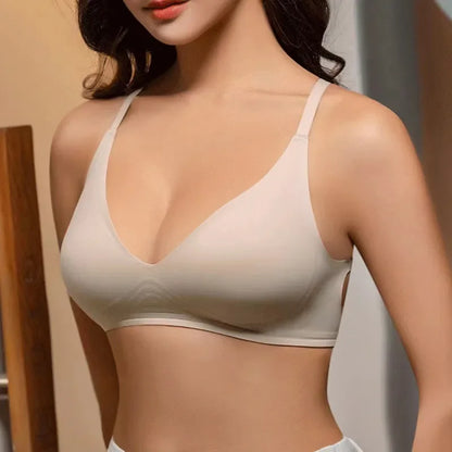 Backless Seamless Bras For Women Summer Bra Soft Nonwire Underwear Wireless Bralette Brassiere Deep V Sexy Lingerie Girls