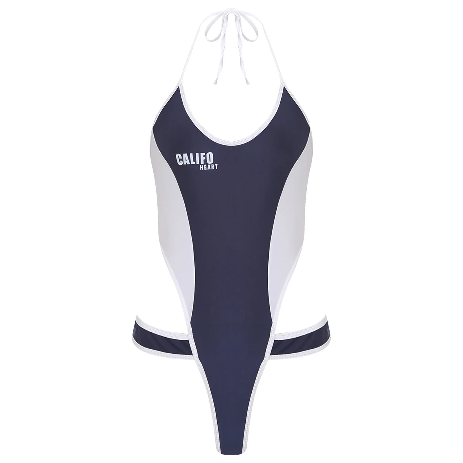 Womens Bikini Swimsuit Anime Kawaii Bodysuit Swimwear Hollow Out High Cutting Leotard Lingerie One-piece Bikini Bathing Suit