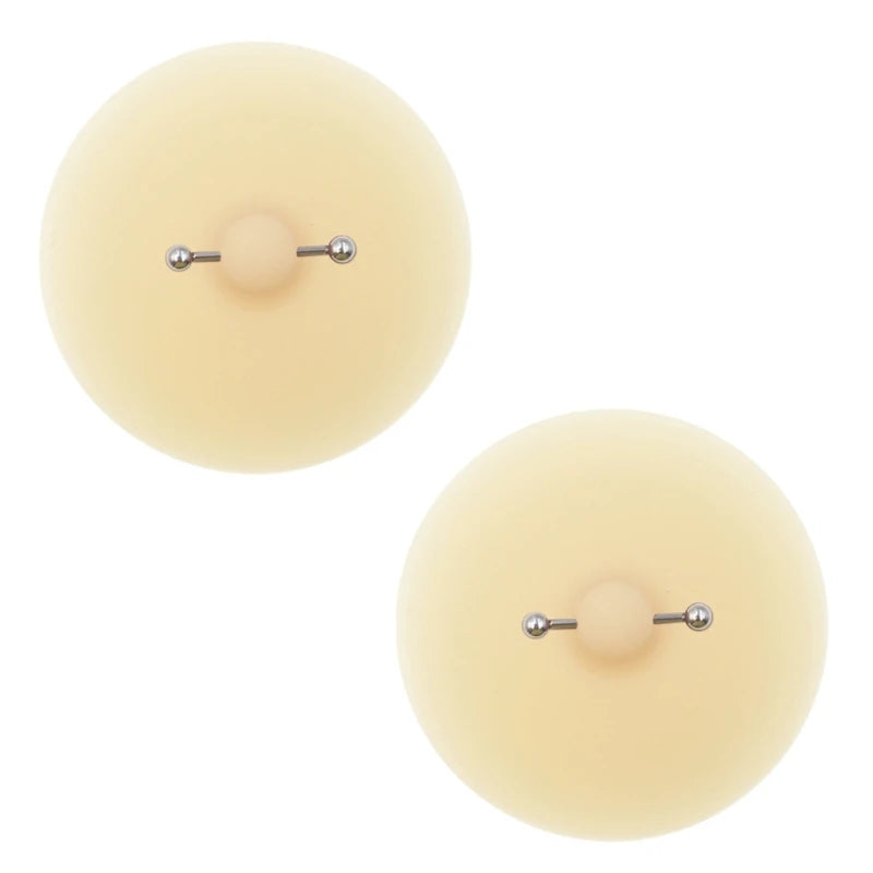 Womens Nipple Cover Pasties with Piercing Lingerie Carnivals Raves Party Sticky Bras Chest Sticker Intimates Accessories