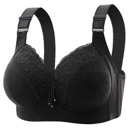 Womens Lace Bras Ultra-Thin Perspective Bralette Deep V Bra Sexy Lingerie Tops Plus Size  Cup Mom's underwear active bra