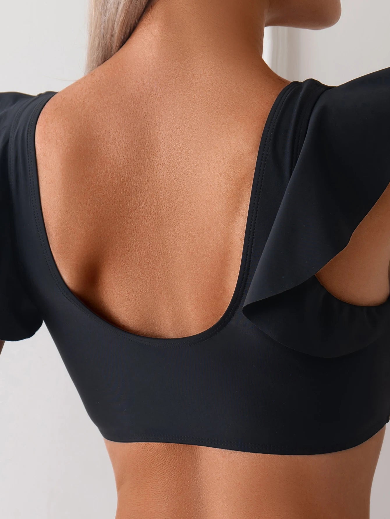 ZAFUL Women High Waisted Bikini Sets Two Piece Ruffle Swimsuit Cross Cutout Ruched Bathing Suit