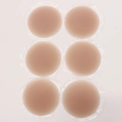 3 Pairs Reusable Nipple Covers Silicone Nipple Pasties For Women Adhesive Breast Petals Chest Sticker No Show Sticky Bra