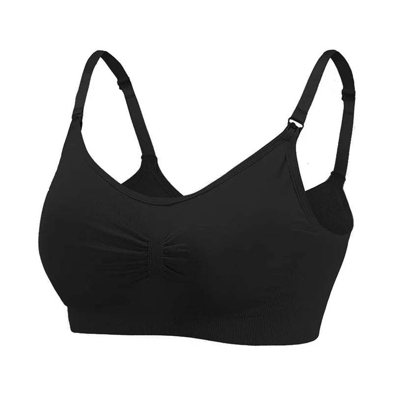 High Quality Maternity Nursing Bras Cotton Breastfeeding Pregnant Underwear Seamless Large Size Breathable Bra Push Up