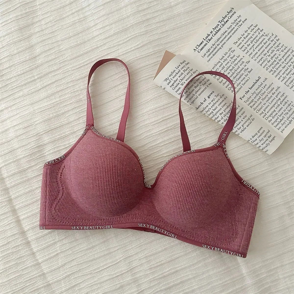 8cm Extreme Push Up Bra for Small Chest AA-A-B Cup Ultra Thick Padding Wireless Bra for Max Lift Deep Plunge Seamless Lingerie