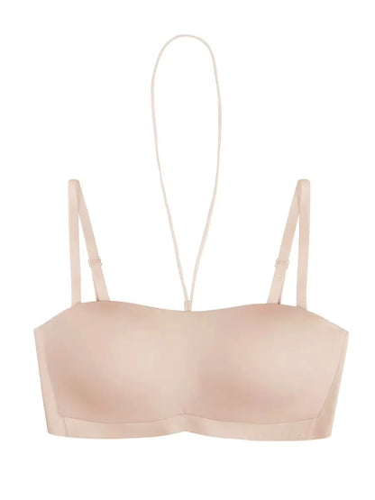 Strapless Underwear Anti-slip Anti-light Without Trace Gathering Without Steel Ring Halter Neck Beautiful Back Invisible Bra