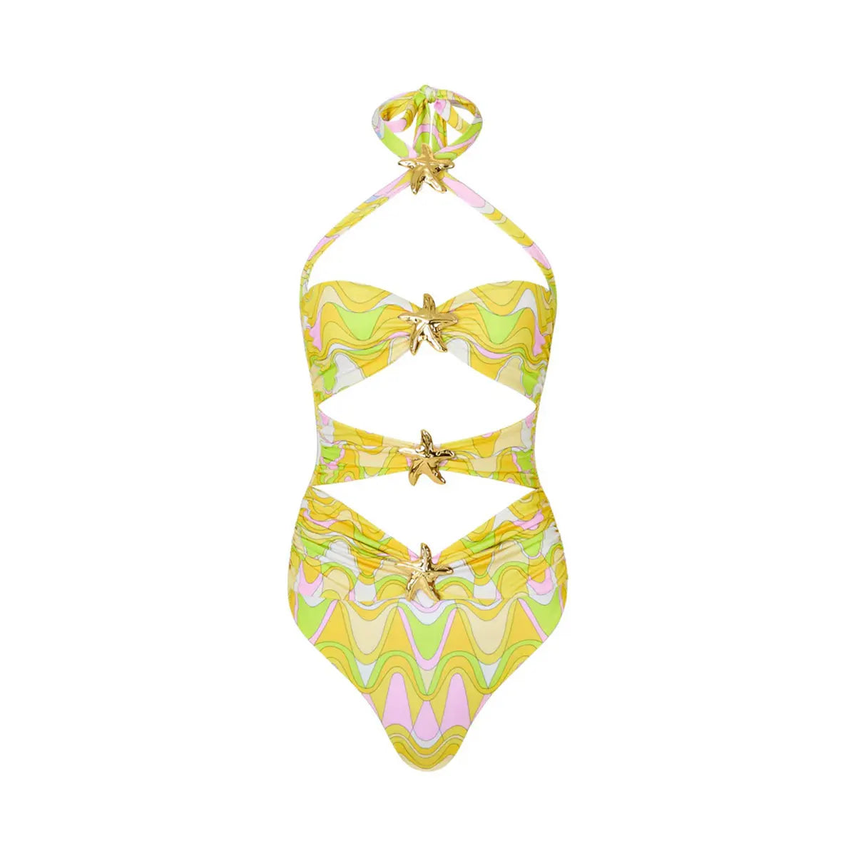 2024 High Quality One Piece Swimsuit Floral Ruffle Printed Push Up Women Bikini Set Swimwear Slimming Bathing Suit Beach Wear