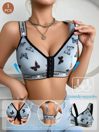 1pc Women's Casual Comfortable Wireless Bra