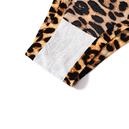 WarmSteps 3Pcs/Set Sexy Leopard Thongs Women's Panties Thongs 2024 New Female Underwear Seamless Printed Panties Ice Silk Briefs
