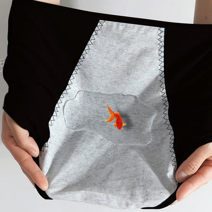 High Waist Menstrual Panties Woman Breathable Women's Cotton Briefs Plus Size M-4XL Physiological Leak Proof Period Underwear