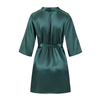 Sage Green Bridal Satin Robe Women Spanish Wedding Robe Novia Kimono Bride Party Bridesmaid Robes