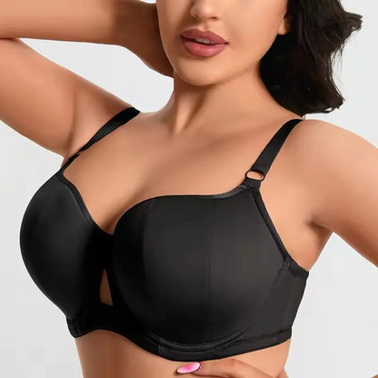 Womens Push Up Minimizer Bra Full Cup Underwire Female Smooth Plus Size Lingerie 75 80 85 90 95 D E F G H I EU Size
