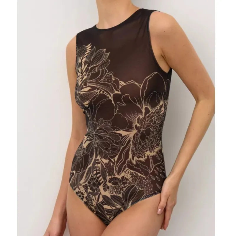 New High Waist Sexy Swimsuit Women Summer Bathing Suit Bikini Set Sleeveless Swimwear Women Beach Swimming Suit For Female