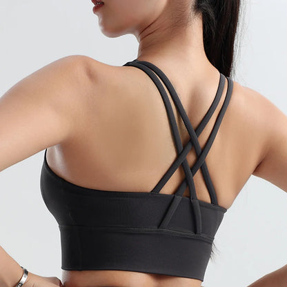 Fitness Bra New Women's Sports Underwear High Intensity Sports Yoga Underwear Quick Dry Shockproof Yoga Bottom Shirt