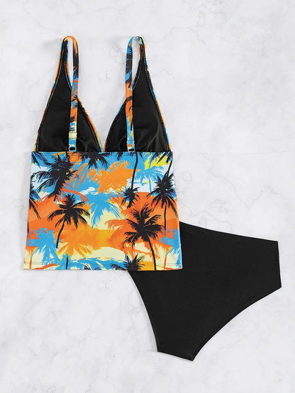 Vigorashely Sexy 2026 Print Strapped Bikini Set High Waist Push UP Swimsuit Women Backless Swimwear Summer Beach Bathing Suit