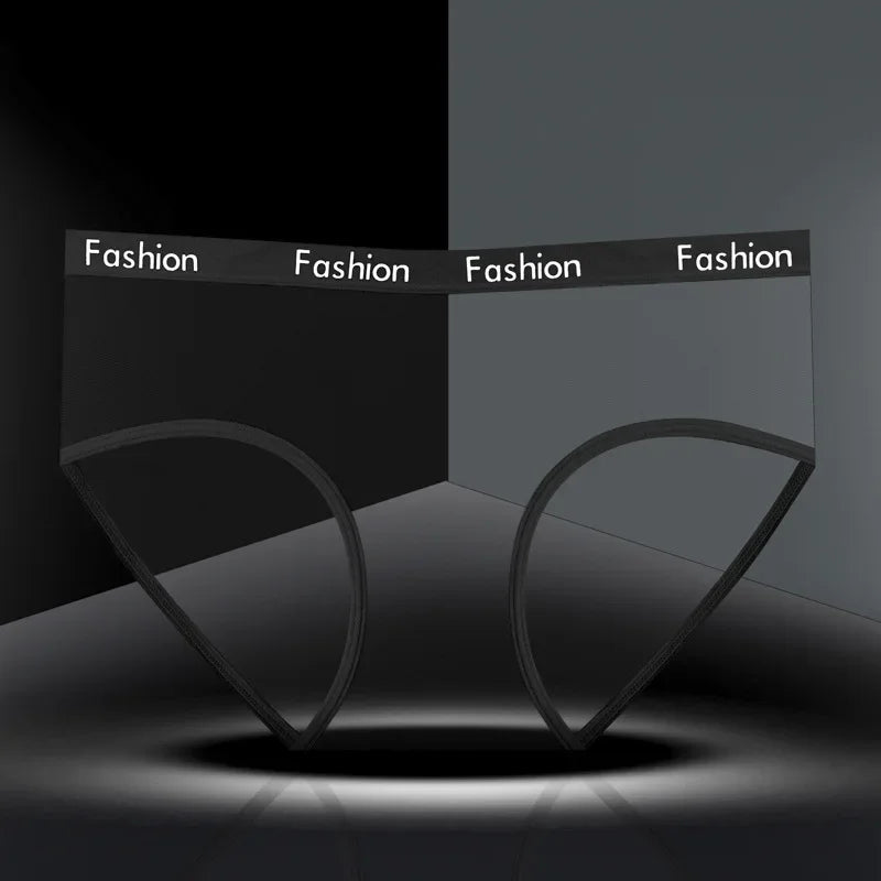 Transparent Mesh Underwear for Women Summer Ultra-thin Briefs Seamless Sexy Panties Perspective Female Triangle Underpants