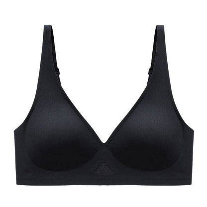 FINETOO Deep V Seamless Bra Women Sexy Hollow Underwear Ladies Comfortable Wireless Brassiere Soft Female 3/4 Cup Bras Lingerie