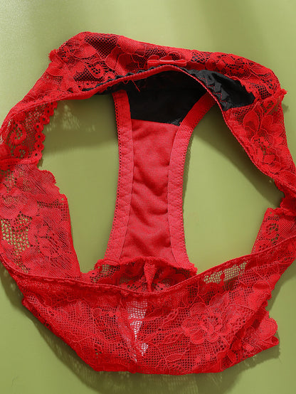 Women Panties Sexy Underwear Black Lace Panties Lingerie Female Floral Lace Briefs Perspective Design Ladies Pantys
