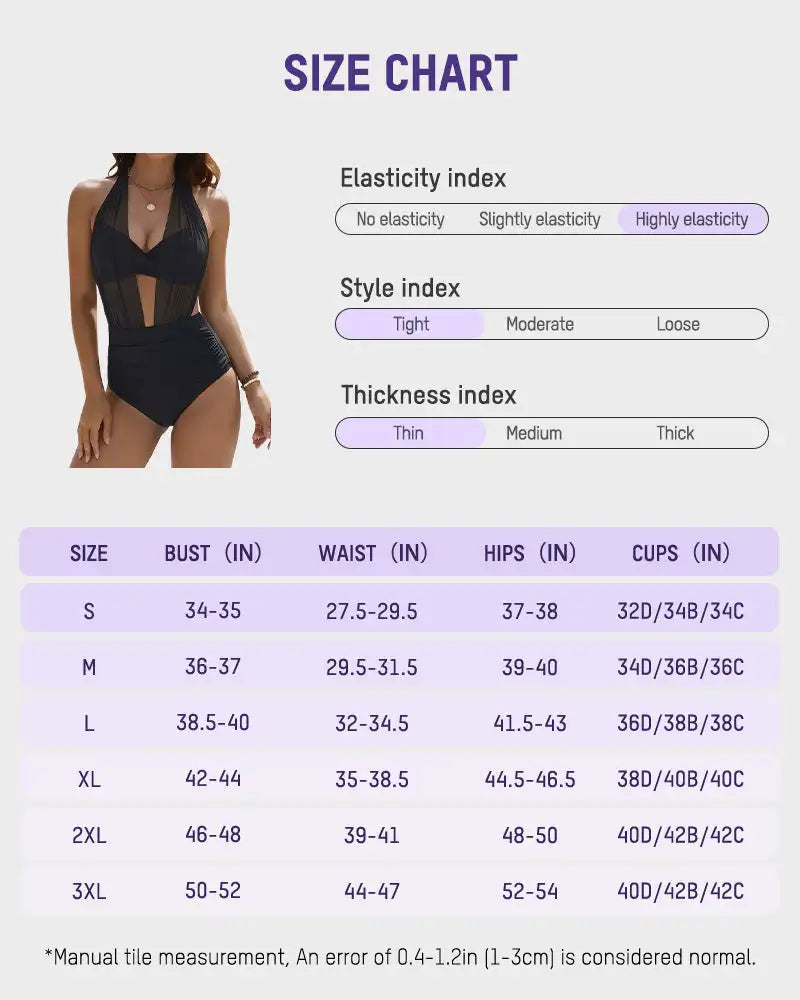 Tummy Control Mesh Bikini Set Women Monokini Swimsuit Sexy Deep V-Neck 1 Piece Bathing Suit Summer Solid Sexy Tight Resort Wear