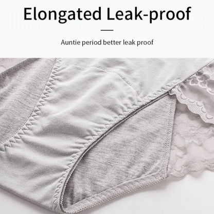 Women's Leak Proof Menstrual Panties lace Breathable SexysWaterproof Mid Waist Physiological Period Seamless  Underwear