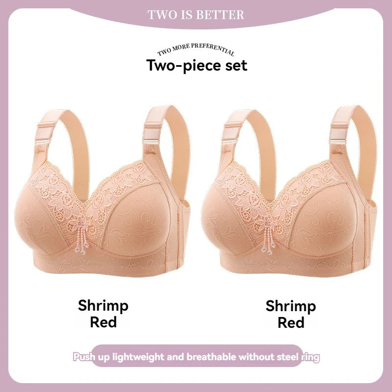 Womens Lace Bras Ultra-Thin Perspective Bralette Deep V Bra Sexy Lingerie Tops Plus Size  Cup Mom's underwear active bra