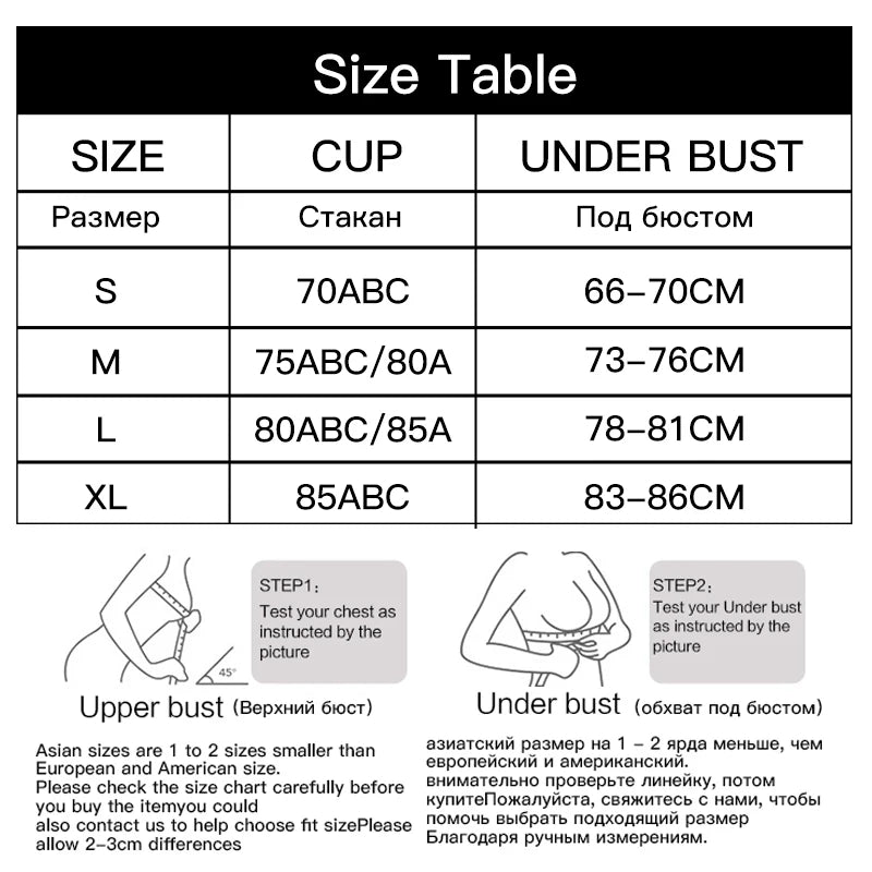 Women's Sexy Without Straps Bra Push Up Wireless Bras Beauty Back Non Slip Seamless Invisible Bralette Lingerie Strapless Bra