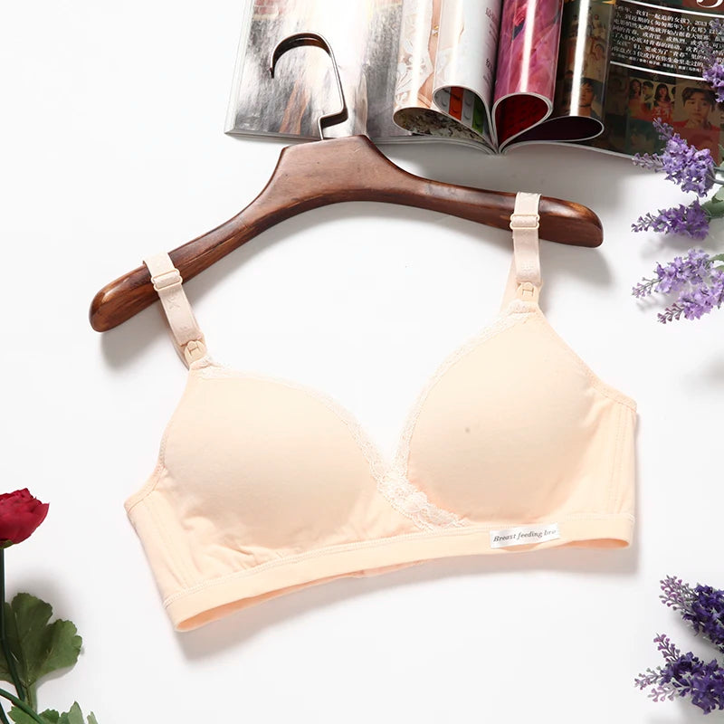 Cotton Wirefree Nursing Clothing Breastfeeding Bra for Pregnant Women Pregnancy Breast Sleep Underwear Soutien Gorge Allaitement