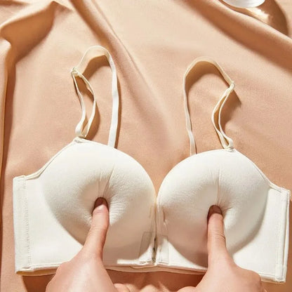 10cm Extreme Front Closure Push Up Bra - Ultra Thick Padded Lift Halter Neck for Small Chest, Deep Plunge Sexy Lingerie