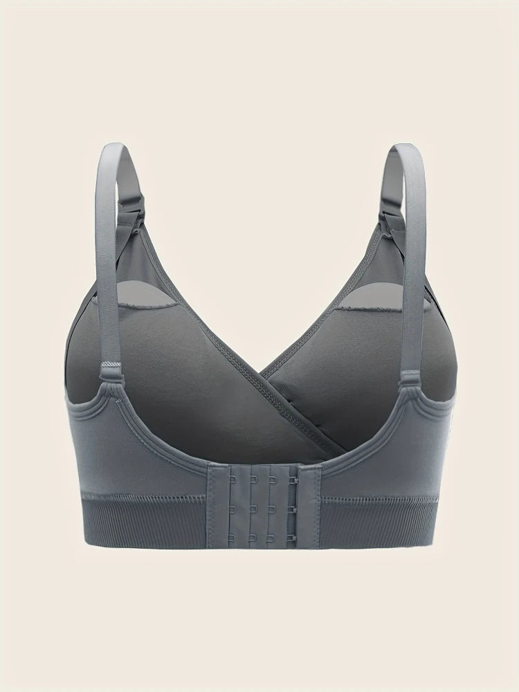 3 PCS Set Breathable Front Open Nursing Bra Maternity Underwear Pregnancy Bra Full Cup Wireless Comfortable Breastfeeding Bra
