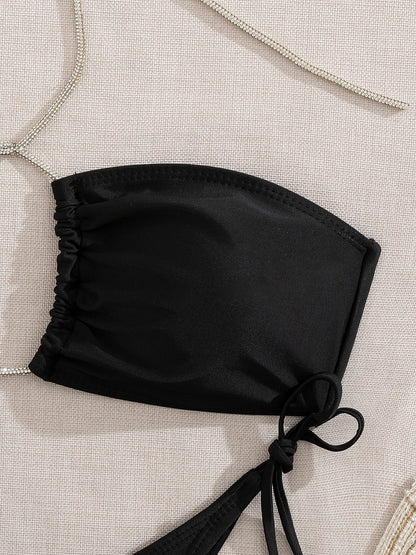 Sexy Bandage Bikini Set Women Two-Piece Swimsuit 2024 Trend Strappy Biquini Swimwear For Lady Beachwear Female Clothing